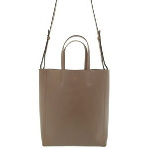 Celine Vertical Cabas Tote Bag black grained calfskin